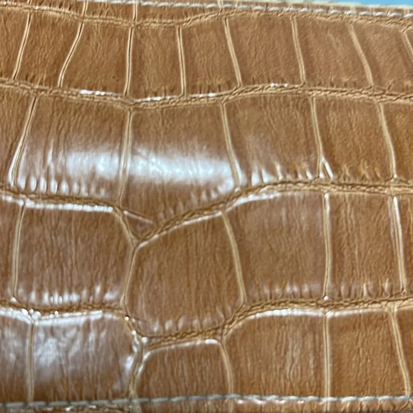 Gorgeous Vintage Liz Claiborne Straw and Faux Snake-print leather purse. 90s-Y2K - Picture 7 of 12